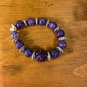 Purple Beaded Bracelet